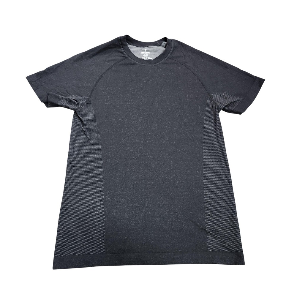 Fabletics Shirt Mens XS Black Short Sleeve Mesh Performance Training Tee